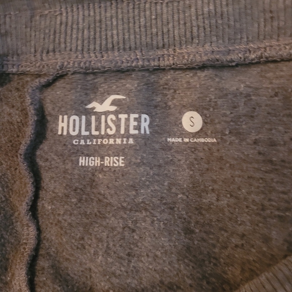Hollister Grey High-rise Jogger Pants S - Picture 3 of 3